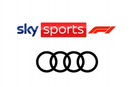 Sky F1 logo with Audi